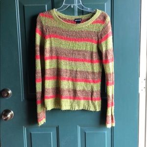 Multicolored striped sweater